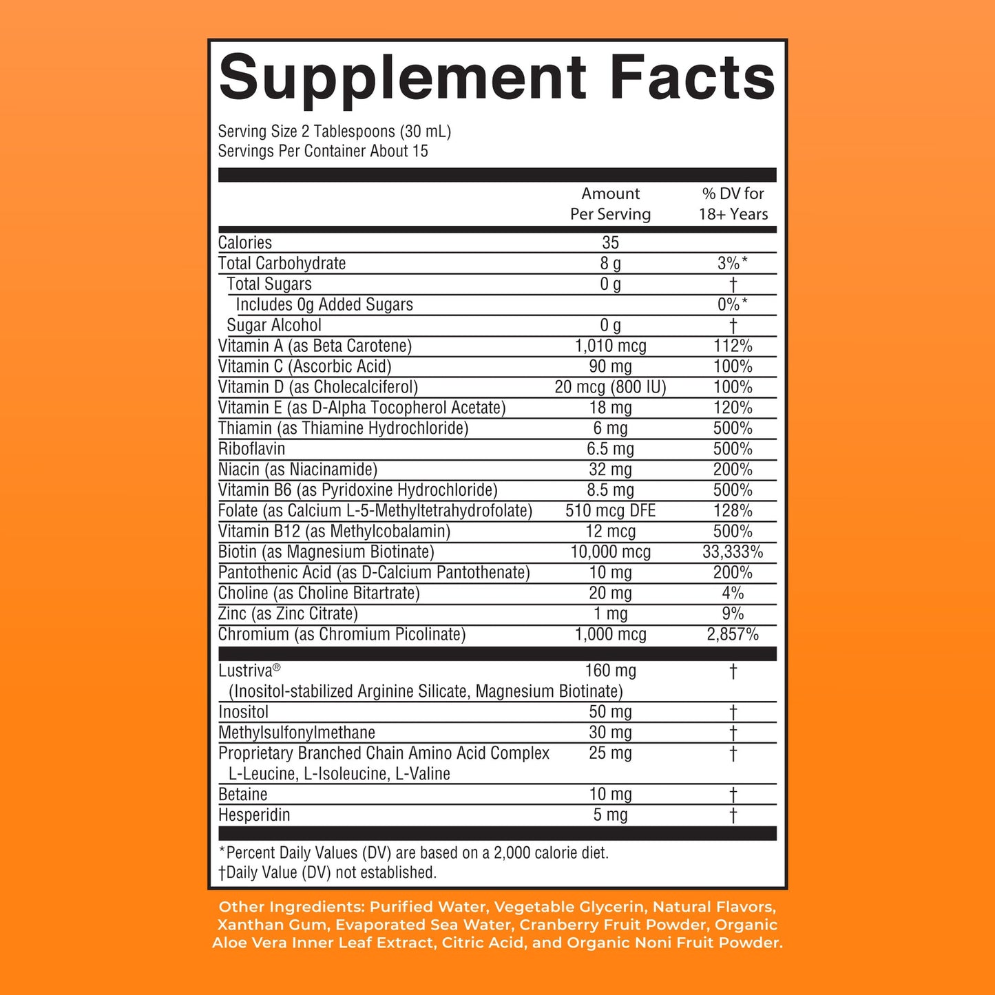 Liquid Morning Multivitamin + Hair Growth