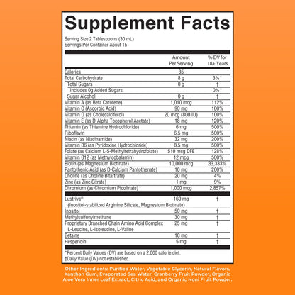 Liquid Morning Multivitamin + Hair Growth